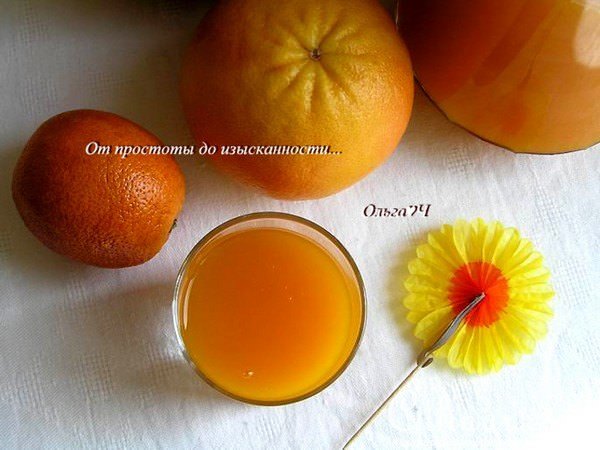 Напиток из тыквы и апельсина