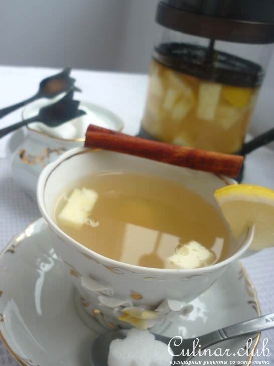 Ананасовый чай с корицей