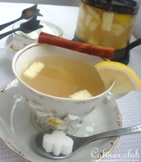 Ананасовый чай с корицей