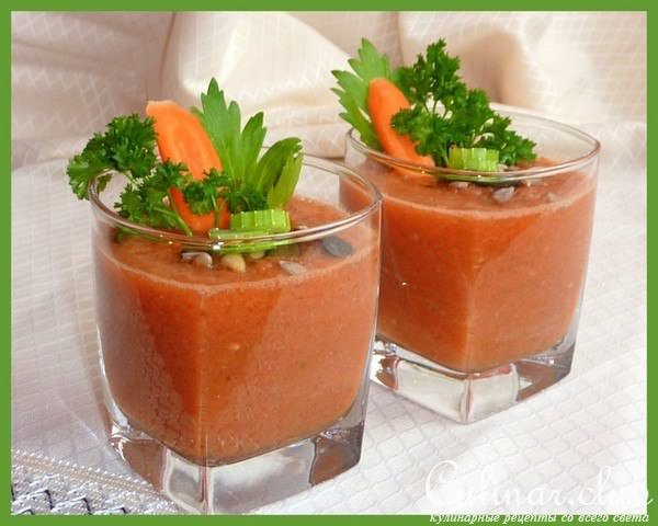 СМУЗИ ОВОЩНОЙ для ужина (из сельдерея, моркови и помидора)