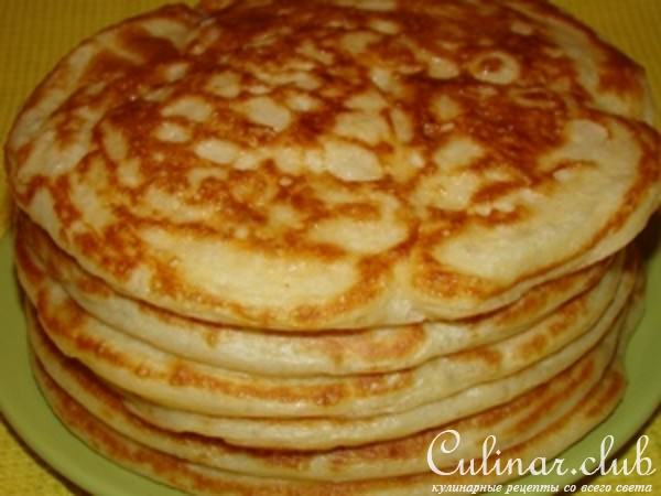 Блины заварные дрожжевые
