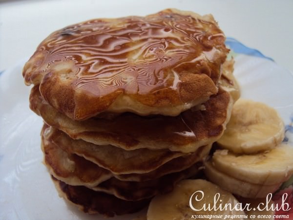 Овсяные панкейки с бананом