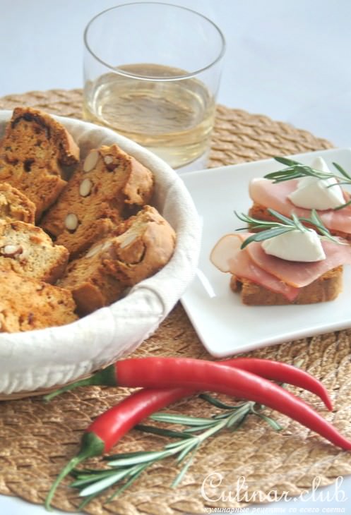 Горгонзола - кантуччи или вкуснейшие гренки для фуршетных закусок