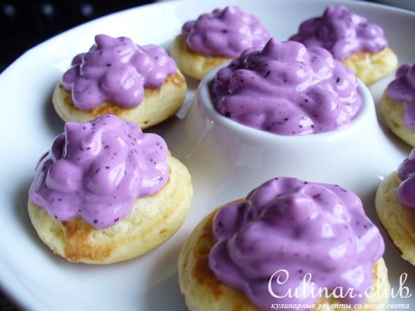 " ЗАВТРАК для ЛЮБИМОГО " или Poffertjes с черничным творогом