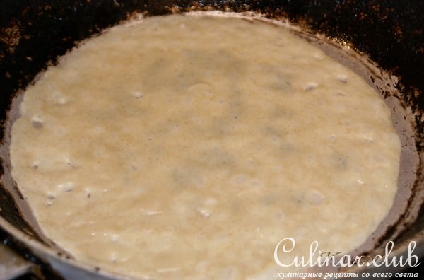 Нежные блинчики с форелью и сливочным кремом