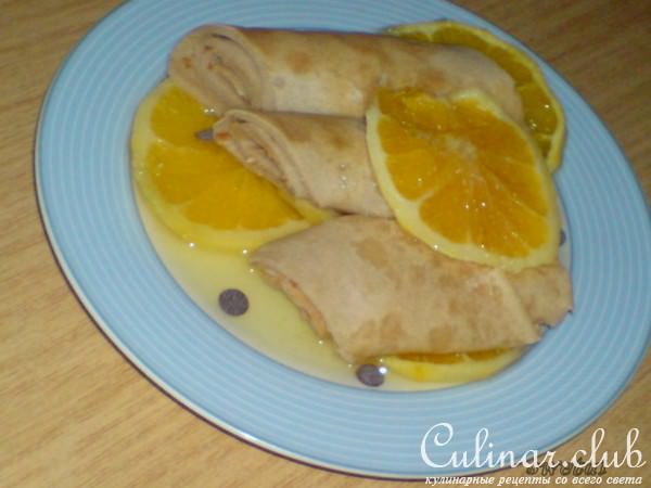 Коричные блинчики "Лакомка" с апельсинами (День третий..)