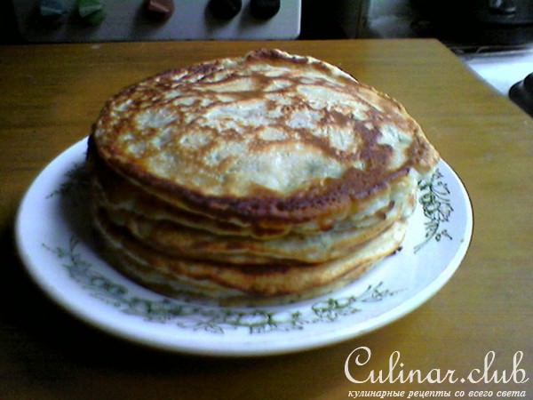 Блинные лепешки с луком и зеленью