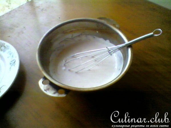 Блины с овсяными хлопьями и сметанным кремом