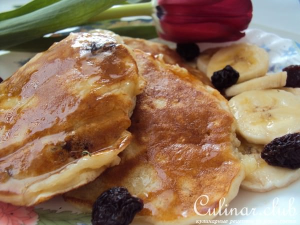 Овсяные панкейки с бананом
