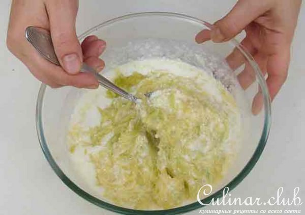 Блинчатый пирог с кабачками