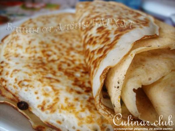 Блины на домашнем кефире (низкокалорийные для блинов и вкусные) от Алены-БАРХАТ