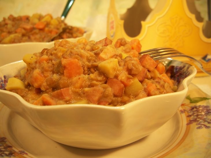 Чечевица по-эльзасски