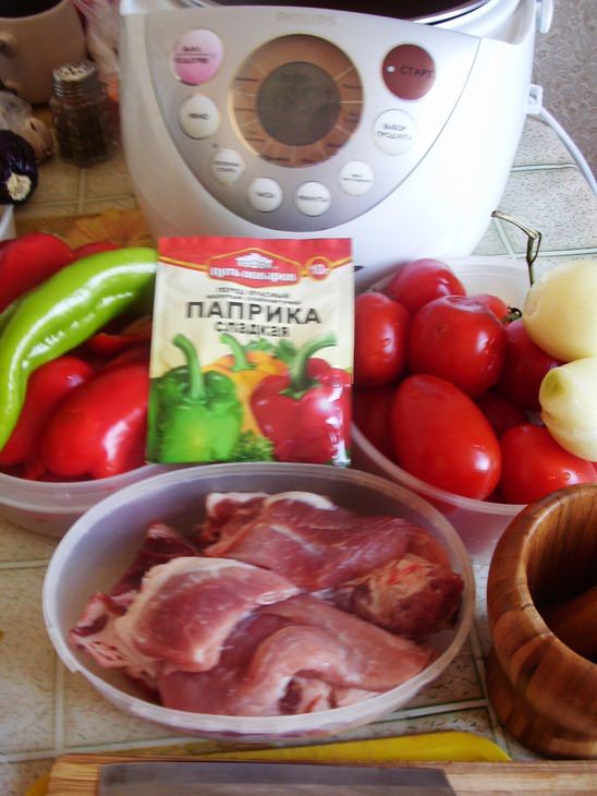 Паприкаш с клецками по- мадьярски. Мой вариант.