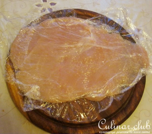 Куриный рулет с овощами
