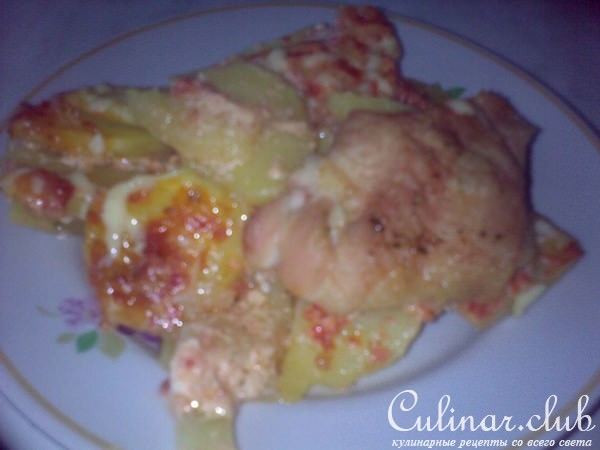 le patate a cubetti in salsa rosa (    ) 