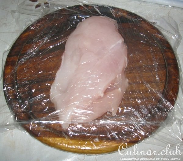 Куриный рулет с овощами