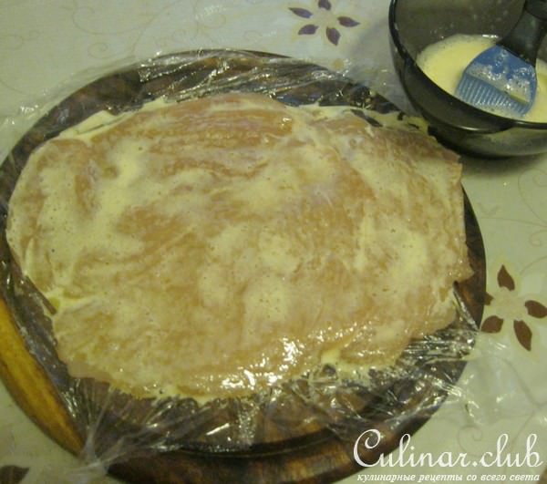 Куриный рулет с овощами