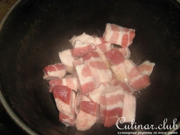 Свинина томлённая с овощами(По мотивам домлямы)