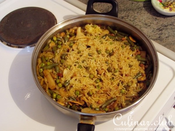 Паэлья с морепродуктами (очень быстрый рецепт)