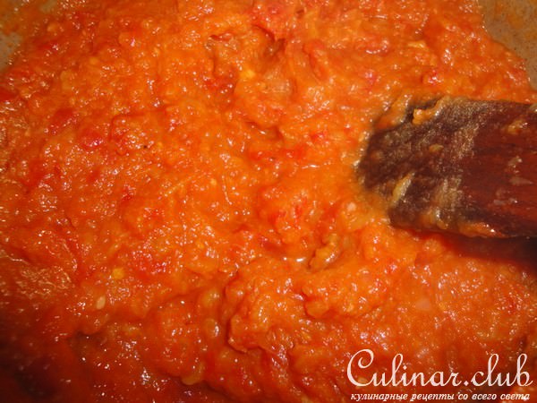 мясо с овощным соусом/рецепт выходного дня/