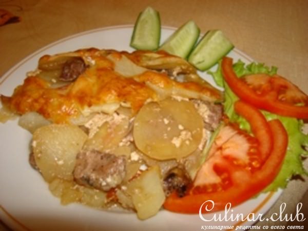 картофельная запеканка с пивом