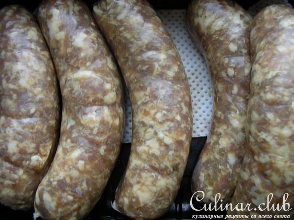 Колбаски с жареными клецками