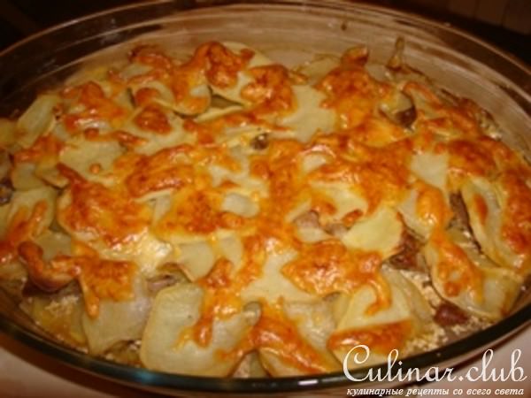 картофельная запеканка с пивом