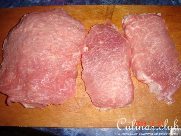 Мясо в грибном кляре
