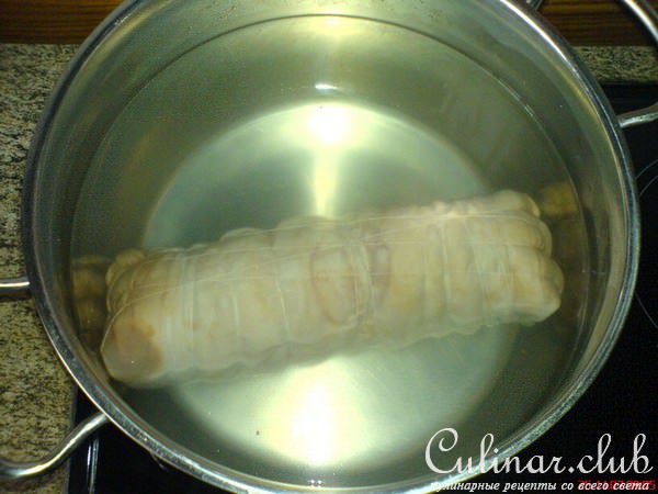 Рулет из сала
