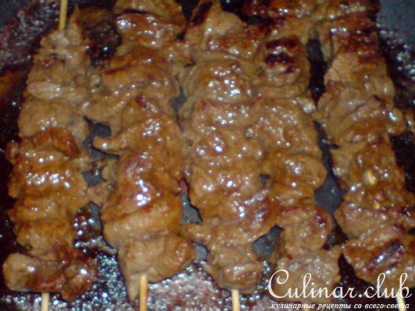 Брошет из маринованой говядины
