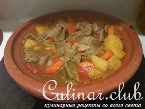      (Tajine de boeuf aux lgumes)