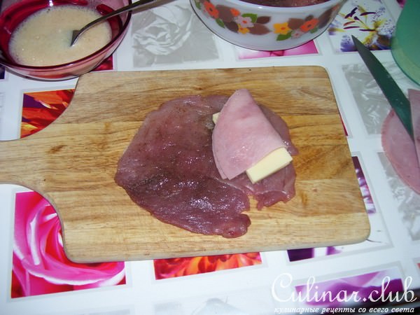 отбивные с ветчиной и сыром