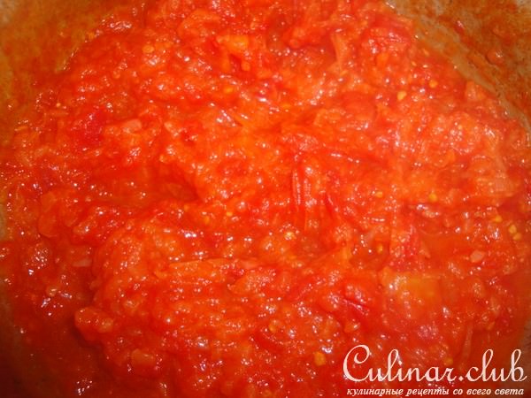 мясо с овощным соусом/рецепт выходного дня/