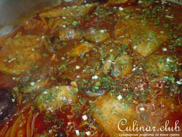 Мясо,жареное по-венгерски//ФМ Моя иллюстрация к интересному рецепту
