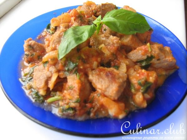 ЧАШУШУЛИ - тушеное мясо