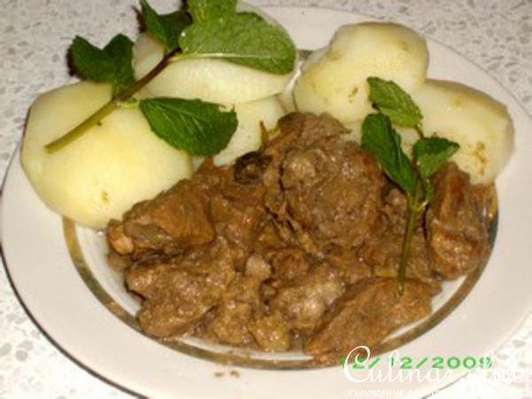 Баранина в мятном соусе (мой вариант)