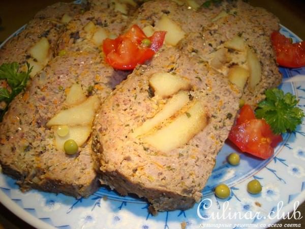 Мясной хлеб с картофельной начинкой