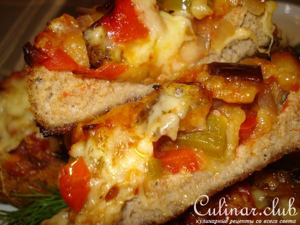Корзиночки из фарша с овощами