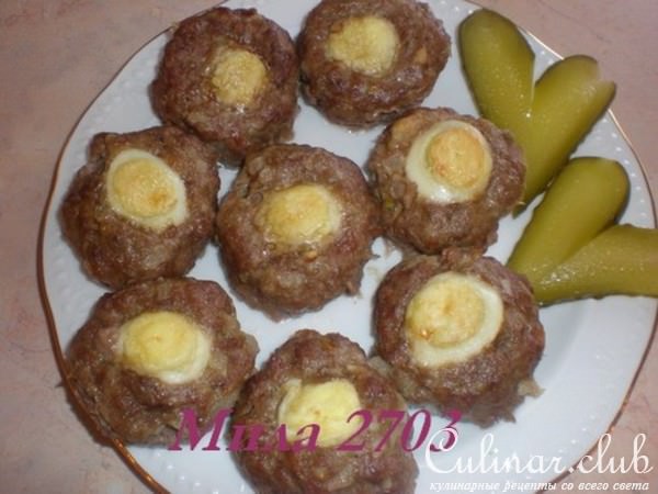 Мини-котлеты «Соколиный глаз» (просто и вкусно)