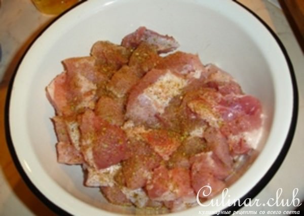 Сочное мясо под кисло-сладким соусом