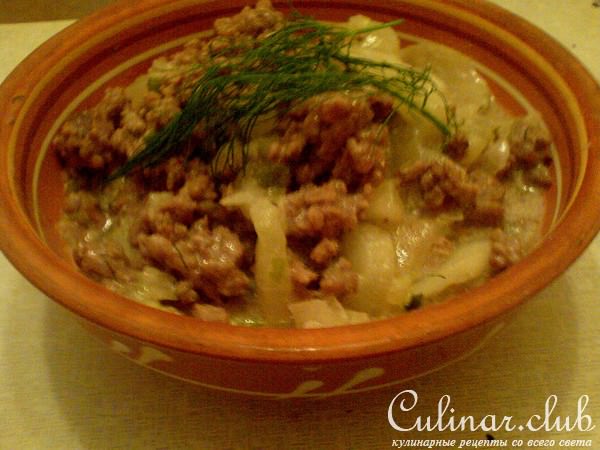 Пикантное рагу с огурцами