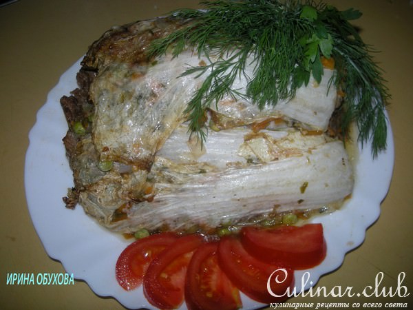 Фаршированная пекинская капуста