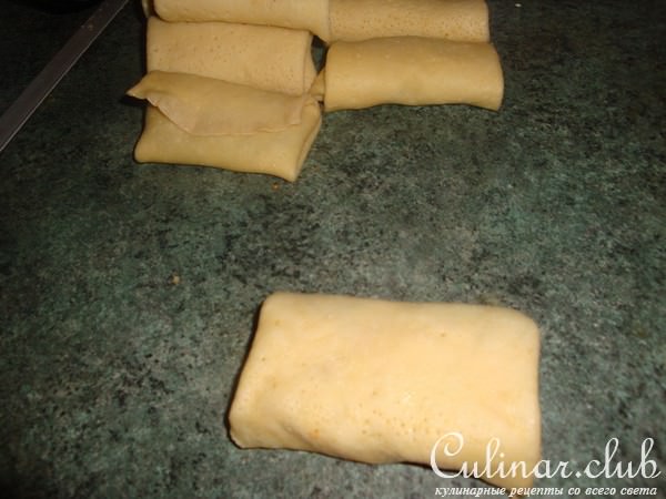 Хрустящие блинчики с мясом