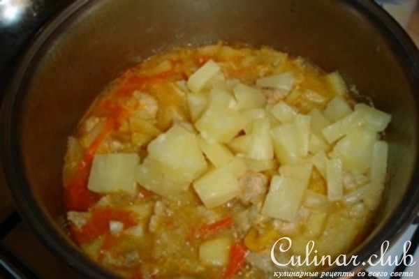 Сочное мясо под кисло-сладким соусом