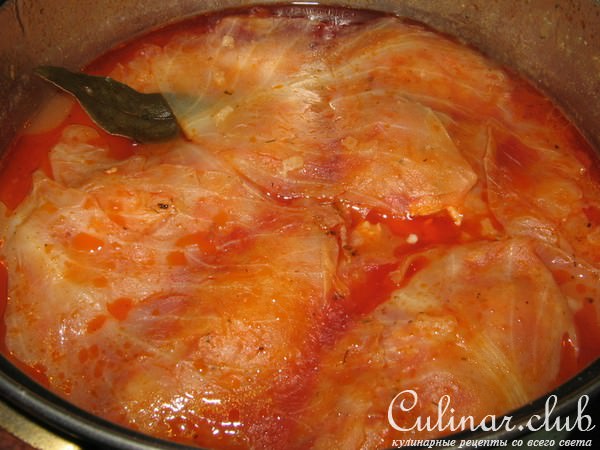 Голубцы с курицей и беконом.