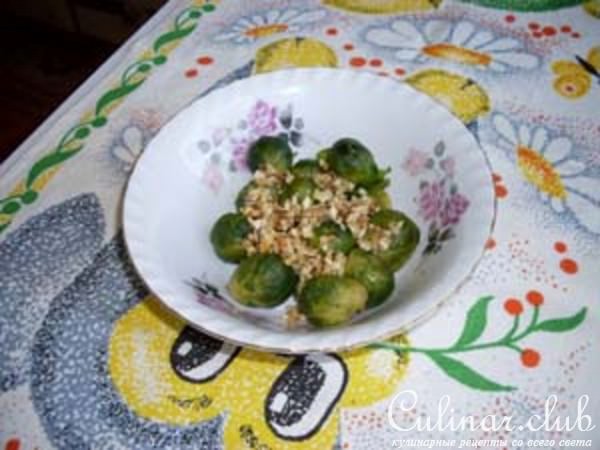 Мясной рулет и брюссельская капуста