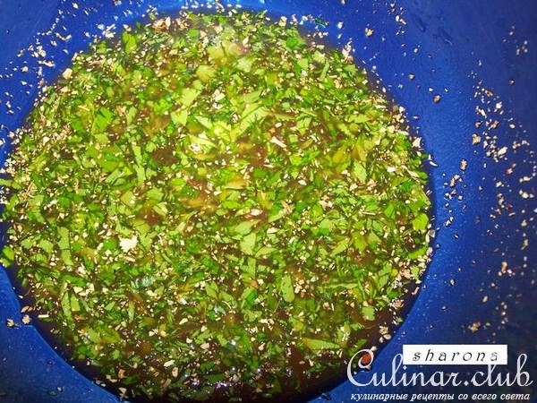 куринные ножки в яблочном соке с малибу