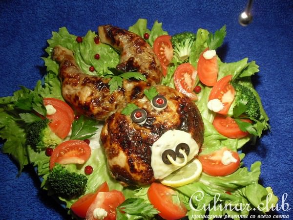 Фаршированная курица (вариант подачи Nr. 2)