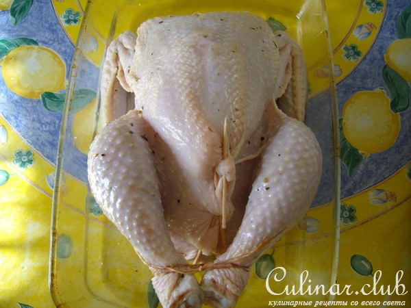 Курица фаршированая