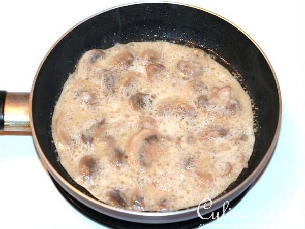 Спагетти с нежной курочкой и сливочным соусом
